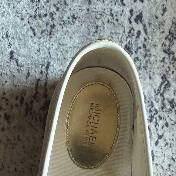 Michael Kors Beige Slip-On Loafers - Picture 3 of 4
